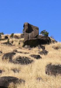 山岳ルート：登り4、火山岩？